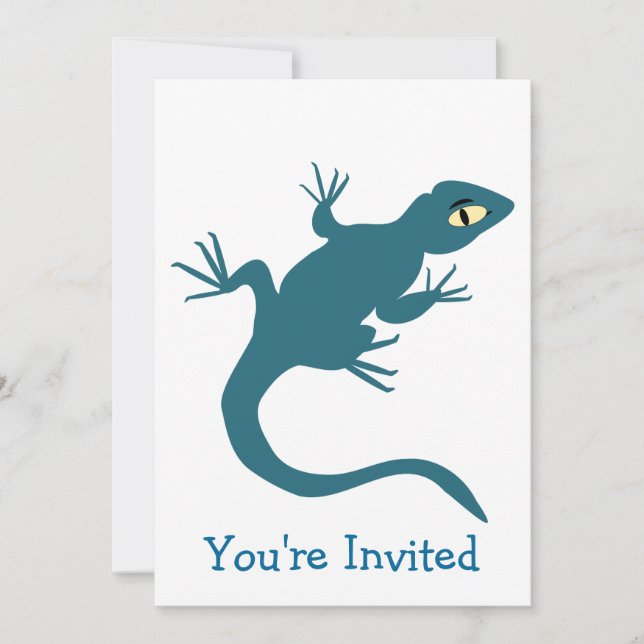 Invitación Diseño de Lizard en cualquier ocasión (Anverso)