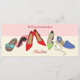 Invitación Diseño de los zapatos del fiesta - personalizado