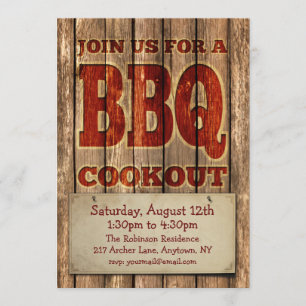 Invitación Diseño de madera tallada rústica vintage Invitació