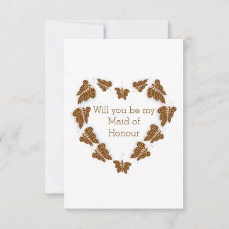 Invitación Diseño De Mariposa De Chocolate, Solicitud De Hono