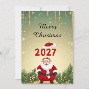 Invitación Diseño de Navidad y Año Nuevo 2027