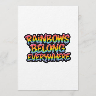 Invitación Diseño de Orgullo LGBTQ – “Los Arcoíris Pertenecen