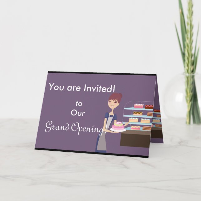 Invitación Diseño de panadería/pastelería 4 (Anverso)