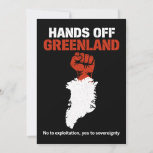 Invitación Diseño de protesta por la soberanía de Groenlandia