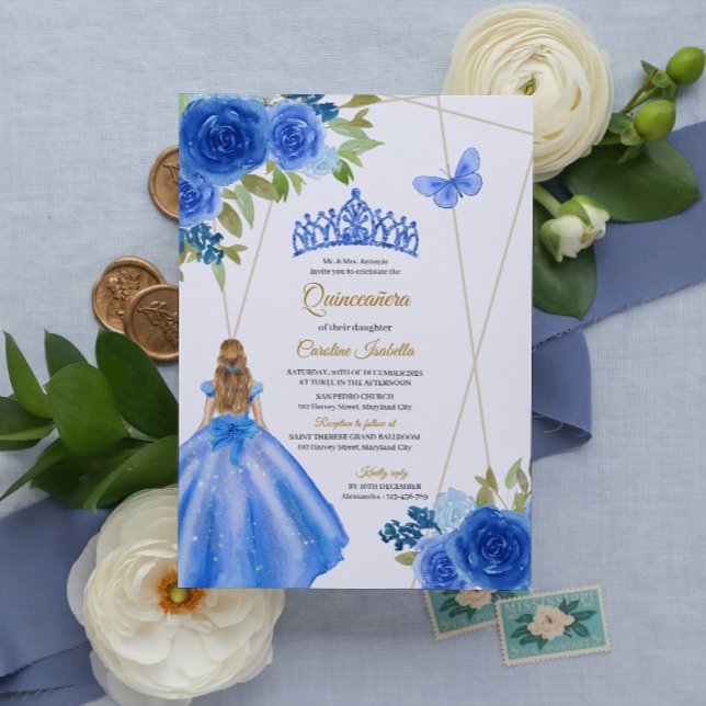 Invitación Diseño de Quinceañera de Lujo-Personalizable (Subido por el creador)