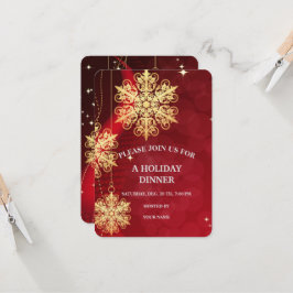 Invitación Diseño de regalo de vacaciones festivas Feliz Navi