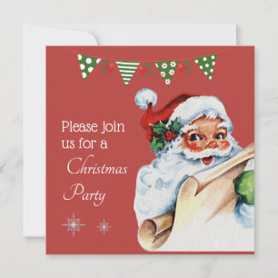 Invitación Diseño de regalo festivo de Navidad feliz