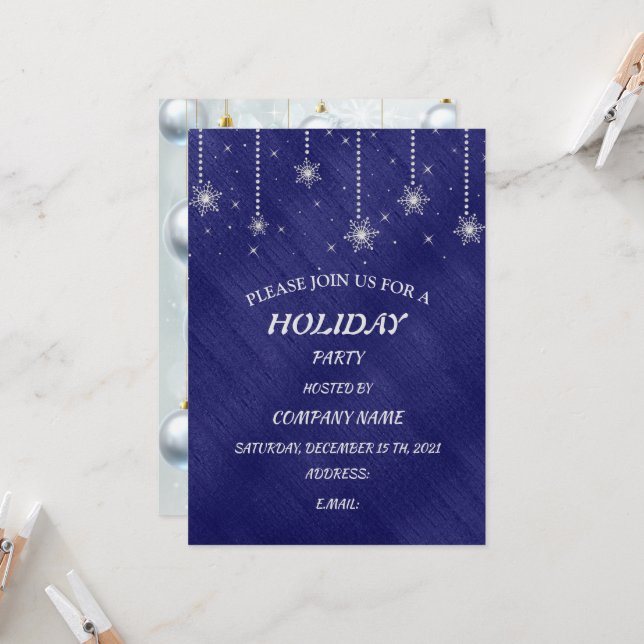 Invitación Diseño de regalo navideño navideño navideño (Anverso/Reverso In Situ)