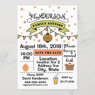 Invitación Diseño de Reunión Familiar