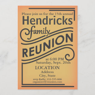 Invitación Diseño de Reunión Familiar