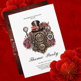 Invitación Diseño de Steampunk maravilloso