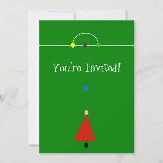 Invitación Diseño de tabla de Snooker