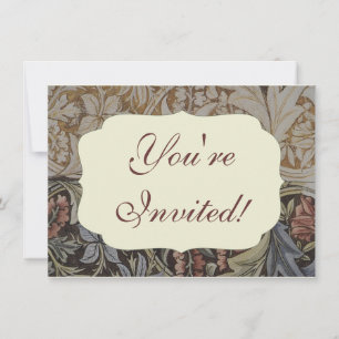 Invitación Diseño de tapices para William Morris Bluebell