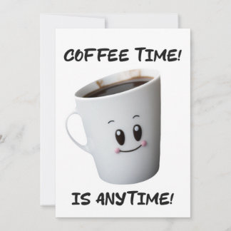 Invitación diseño de taza de café fría de alta calidad