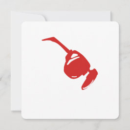 Invitación Diseño de tecnología roja futurista."Perfecto para