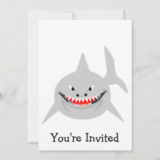 Invitación Diseño de tiburón en cualquier ocasión