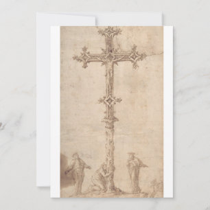 Invitación Diseño de un Crucifijo con la Virgen María