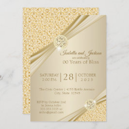 Invitación Diseño del 00º Aniversario de Oro