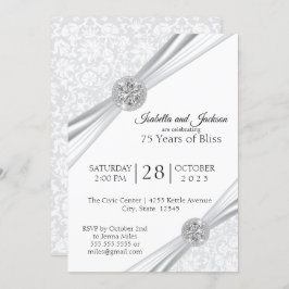 Invitación Diseño del 75º Aniversario de Diamante