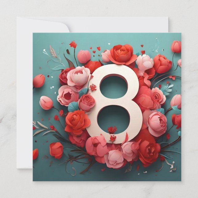 Invitación diseño del 8 de marzo (Anverso)