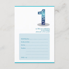 Invitación diseño del primer cumpleaños del bebé