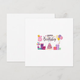 Invitación Diseño editable de feliz cumpleaños 