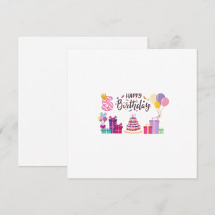 Invitación Diseño editable de feliz cumpleaños