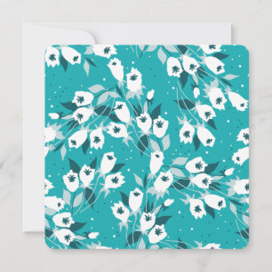 Invitación Diseño elegante de arte botánico en el patrón de f