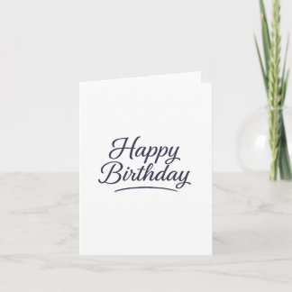 Invitación Diseño elegante de caligrafía de cumpleaños