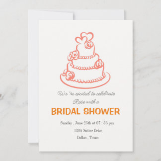 Invitación "Diseño elegante de la ducha de novia"