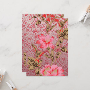 Invitación Diseño elegante de tejidos con intrincadas pintura