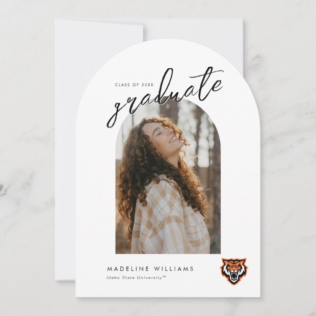 Invitación Diseño Espíritu Bengals de la Universidad Estatal  (Anverso)