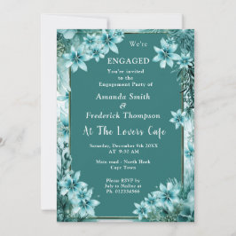 Invitación Diseño festivo único de copo de nieve de invierno