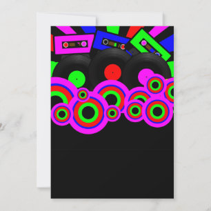Invitación Diseño Fiesta retro