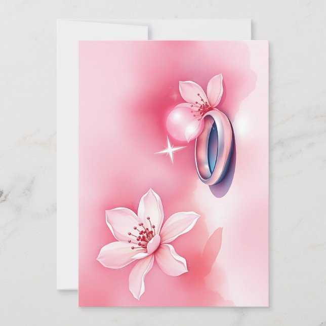 Invitación Diseño floral: Belleza y elegancia sin tiempo (Anverso)