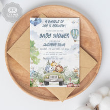 Diseño floral de oseo blanco azul cielo moderno