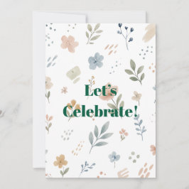 Invitación Diseño floral delicado