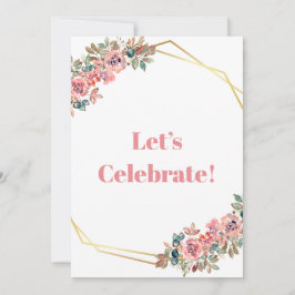 Invitación Diseño floral moderno y elegante