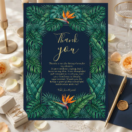 Invitación Diseño Floral Tropical | Hibisco y Follaje