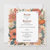 Diseño Floral Vintage Elegante en Tonos Pastel