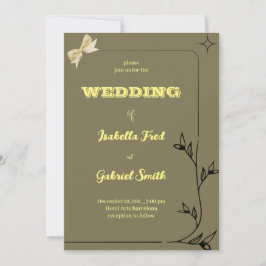 INVITACIÓN DISEÑO FRONTERIZO CLÁSICO CONTRA FONDO GRIS