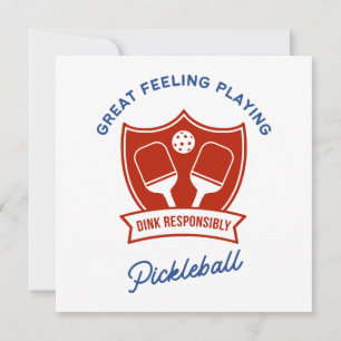 Invitación Diseño genial de pickleball para llevar