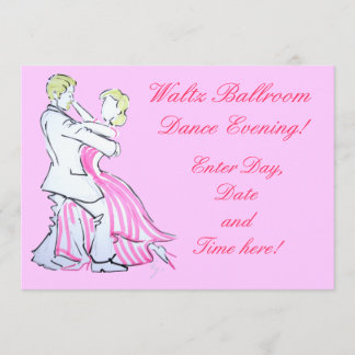 Invitación Diseño gráfico de Waltz Dancers