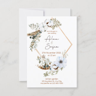 Invitación diseño hermoso para un día especial