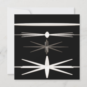 INVITACIÓN DISEÑO MODERNO BLANCO Y NEGRO