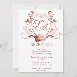 Invitación Diseño moderno de la recepción del personalizable