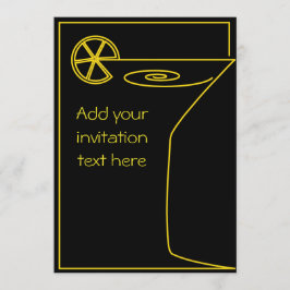 Invitación Diseño moderno del cóctel