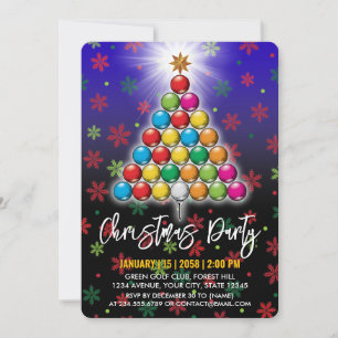 Invitación Diseño navideño de Feliz Golf