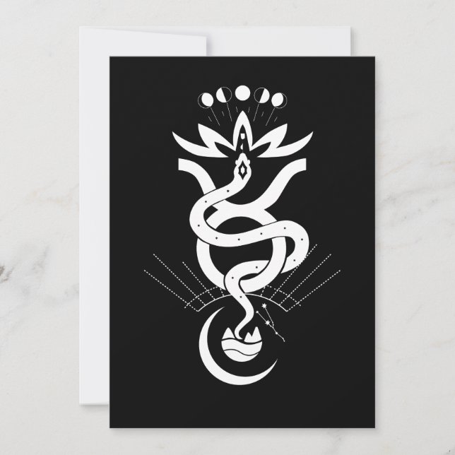 Invitación Diseño original para impresión de Serpiente 2025,  (Anverso)