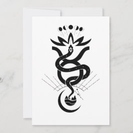 Invitación Diseño original para la impresión de serpientes 20